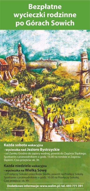 Bezpłatne rodzinne wycieczki po Górach Sowich
