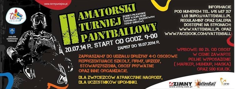 II Amatorski Turniej Paintballowy w Uniejowie