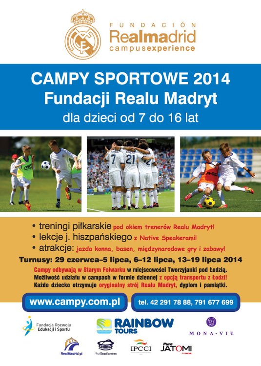 Letni Camp sportowy z Fundacją Realu Madryt