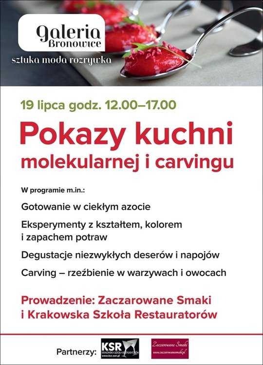 Pokazy kuchni molekularnej oraz teatrzyk  w Galerii Bronowice