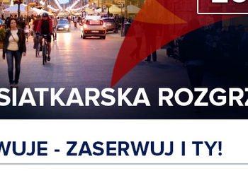 Wielka Siatkarska rozgrzewka na Piotrkowskiej