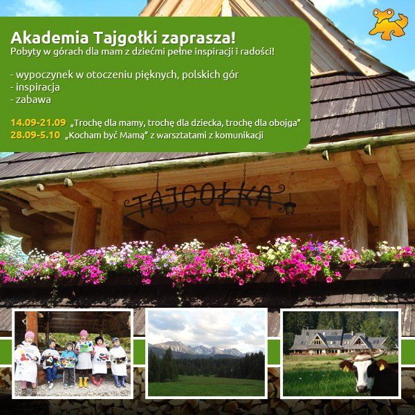 Akademia Tajgołki – pobyty zorganizowane dla mam z dziećmi