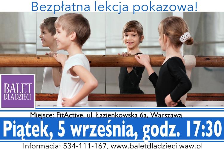 Balet dla dzieci – bezpłatna lekcja pokazowa