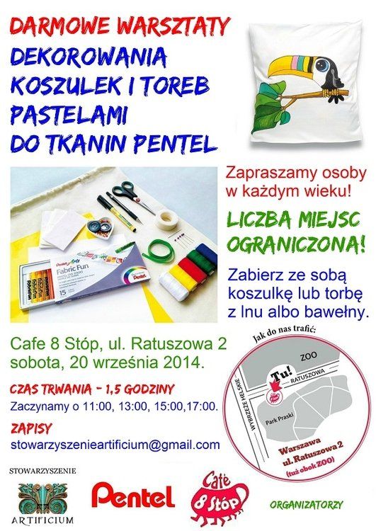 Bezpłatne warsztaty dekorowania koszulek i toreb