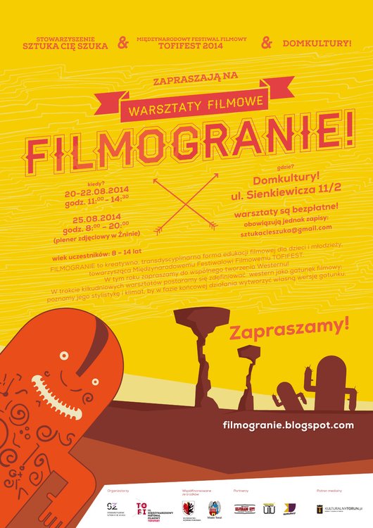 Bezpłatne warsztaty edukacyjne Filmogranie! Toruń