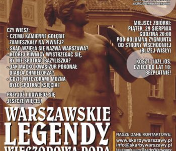 Legendy warszawskie wieczorową porą!