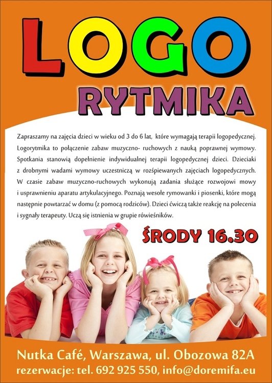 Logorytmika – zapisy na zajęcia