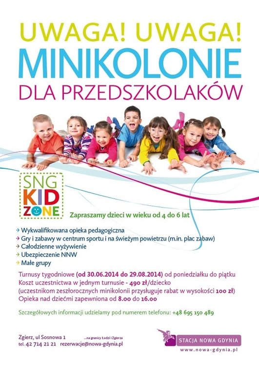 Minikolonie dla przedszkolaków