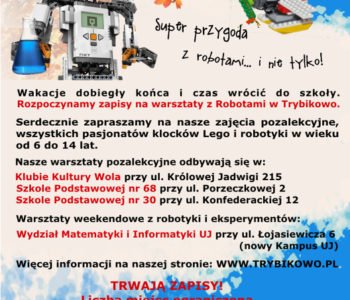 TRYBIKOWE ROBO-WARSZTATY! Super przygoda z robotami… i nie tylko!