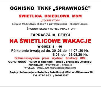 Świetlicowe wakacje