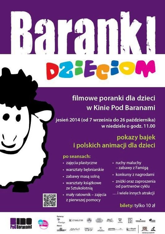 Baranki Dzieciom w Kinie Pod Baranami: Jesień 2014