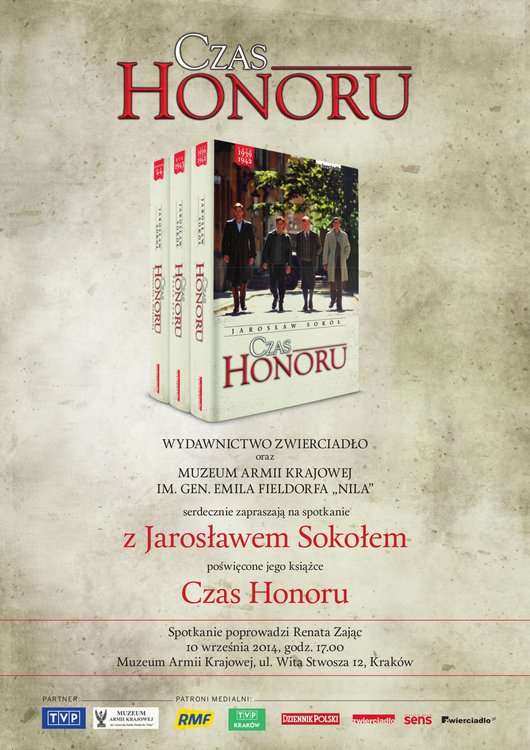 Czas Honoru – spotkanie z Jarosławem Sokołem i aktorami