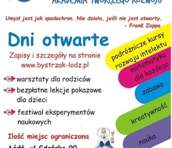 Dni otwarte w Akademii Twórczego Rozwoju Bystrzak