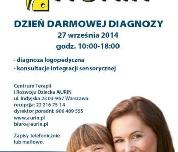 Dzień darmowej diagnozy  w zakresie Integracji Sensorycznej i logopedii