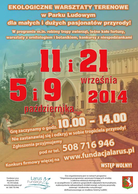 Ekologiczne warsztaty terenowe w Lublinie (wstęp wolny)