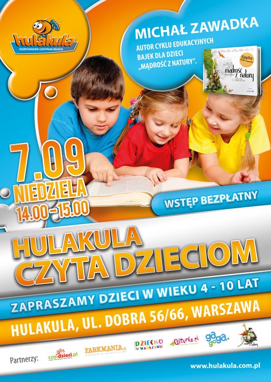 Hulakula czyta dzieciom