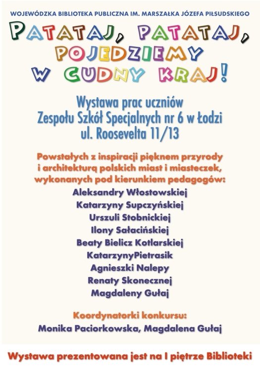 Patataj, patataj, pojedziemy w cudny kraj!