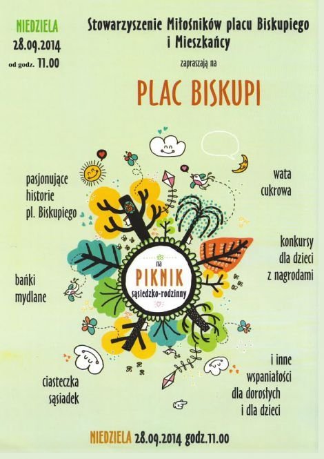 Piknik sąsiedzko-rodzinny na Placu Biskupim