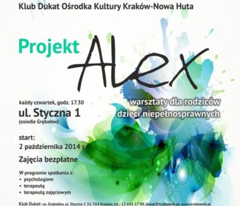 Projekt Alex – warsztaty dla rodziców dzieci niepełnosprawnych