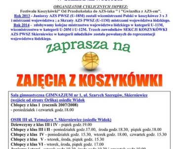 Zajęcia z koszykówki w Skierniewicach