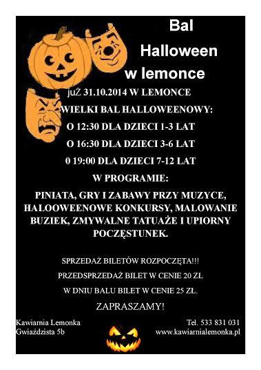 Bal Halloween dla dzieci