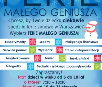 Ferie Zimowe Małego Geniusza