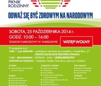 Fundacja Wiewiórki Julii przebada dzieci na Stadionie Narodowym