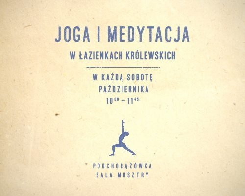 Joga i medytacja w Łazienkach Królewskich