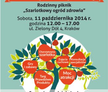 Rodzinny piknik Szarlotkowy ogród zdrowia