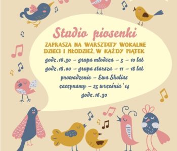 STUDIO PIOSENKI dla dzieci i młodzieży