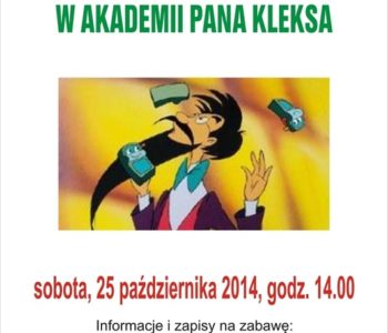 W akademii Pana Kleksa – zabawa twórcza (7-12 lat)