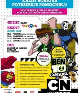 Dzięki wielkiemu Omnitrixowi Cartoon Network zmieni dzieci i ich pomocników w superbohaterów!