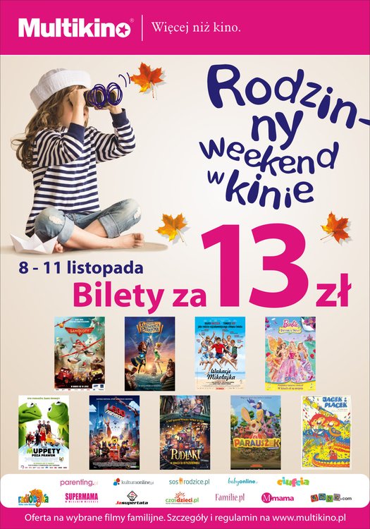 Długi Rodzinny Weekend w Multikinie