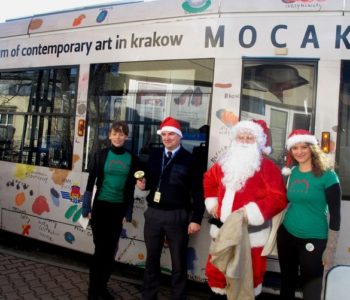 Mikołajkowy tramwaj MOCAK-u