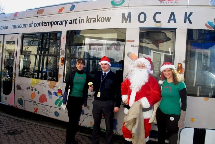 Mikołajkowy tramwaj MOCAK-u