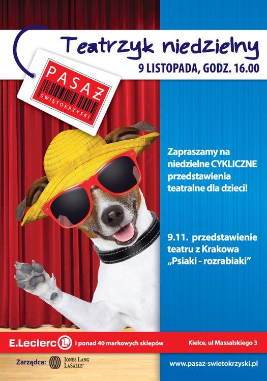 Niedzielny Teatrzyk dla dzieci w Pasażu Świętokrzyskim – Kielce