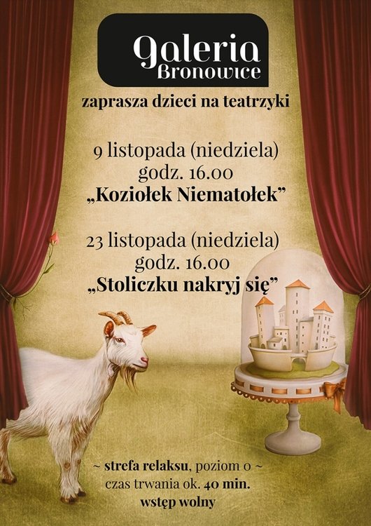 Stoliczku nakryj się – teatrzyk dla dzieci w Galerii Bronowice