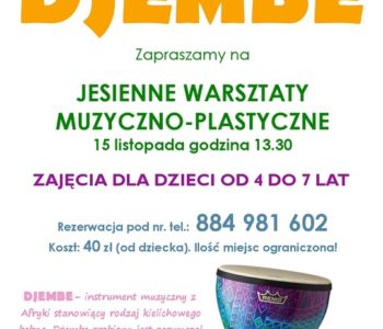 Warsztaty muzyczno-plastyczne w Pingwinku