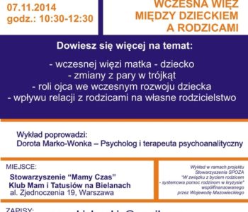 Wczesna więź między dzieckiem i rodzicami