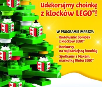 Wielka choinka z klocków LEGO