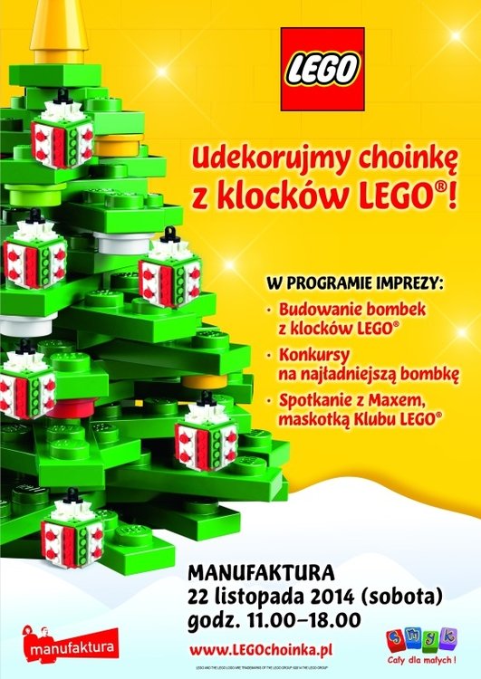 Wielka choinka z klocków LEGO