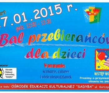 Bal przebierańców dla dzieci