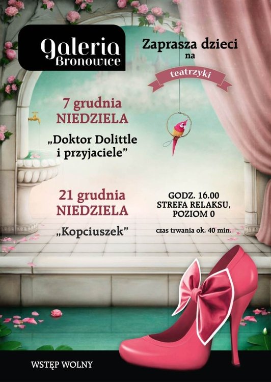 Kopciuszek – teatrzyk dla dzieci w Galerii Bronowice