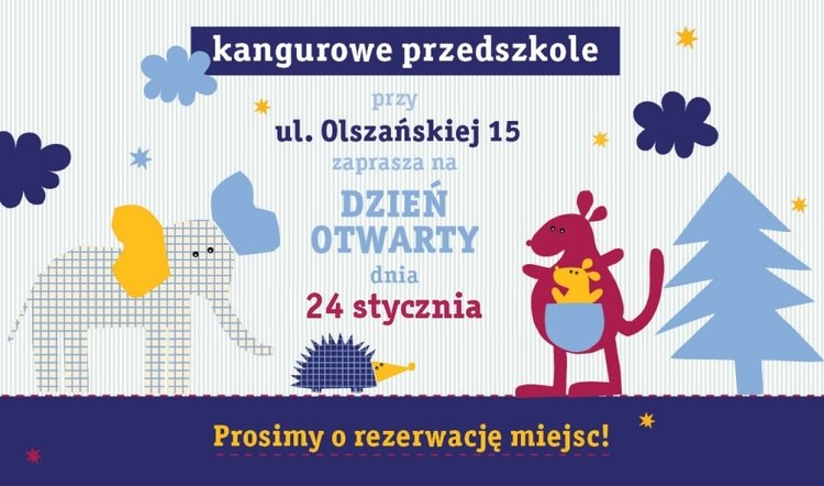 Dzień otwarty w Kangurowym Przedszkolu, ul Olszańska 15