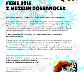 Ferie 2015 z Muzeum Dobranocek w Rzeszowie