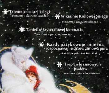 Ferie zimowe w Muzeum w Nieborowie