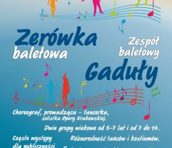 Zespół baletowy i zerówka baletowa Gaduły – zapisy na II semestr