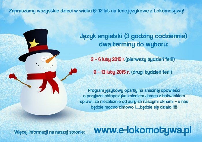 Ferie językowe z Lokomotywą