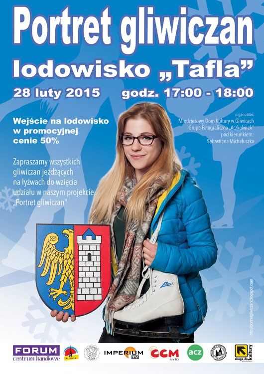 Portret gliwiczan na lodowisku Tafla