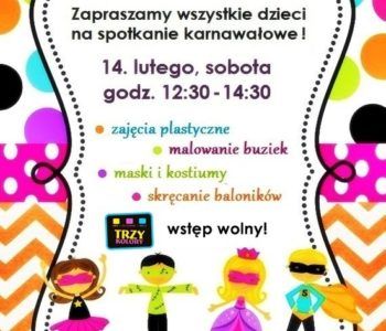 Spotkanie karnawałowe dla dzieci